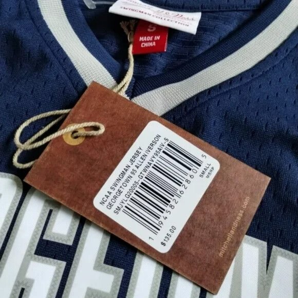 Allen Iverson Georgetown Hoyas 1995-96 Mitchell & Ness Authentic Swingman Jersey - Picture 8 of 9